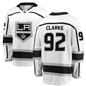 Men's Los Angeles Kings Brandt Clarke Fanatics Branded Breakaway Away Jersey - White