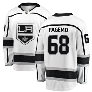 Men's Los Angeles Kings Samuel Fagemo Fanatics Branded Breakaway Away Jersey - White