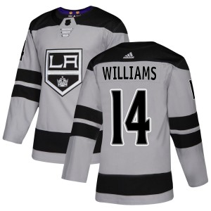Men's Los Angeles Kings Justin Williams Adidas Authentic Alternate Jersey - Gray