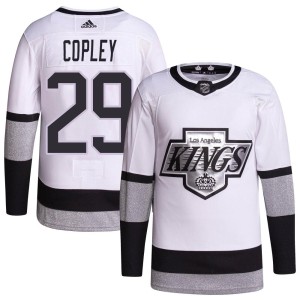Youth Los Angeles Kings Pheonix Copley Adidas Authentic 2021/22 Alternate Primegreen Pro Player Jersey - White