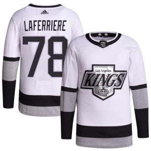 Youth Los Angeles Kings Alex Laferriere Adidas Authentic 2021/22 Alternate Primegreen Pro Player Jersey - White