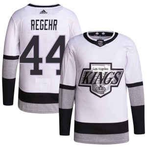 Youth Los Angeles Kings Robyn Regehr Adidas Authentic 2021/22 Alternate Primegreen Pro Player Jersey - White