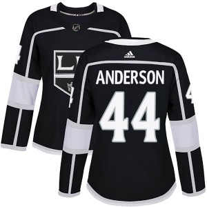 Women's Los Angeles Kings Mikey Anderson Adidas Authentic ized Home Jersey - Black