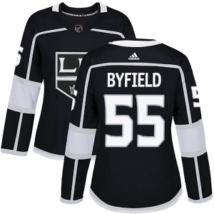 Women's Los Angeles Kings Quinton Byfield Adidas Authentic Home Jersey - Black