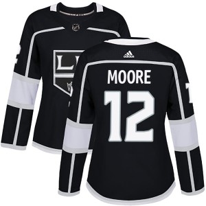 Women's Los Angeles Kings Trevor Moore Adidas Authentic Home Jersey - Black