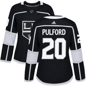 Women's Los Angeles Kings Bob Pulford Adidas Authentic Home Jersey - Black