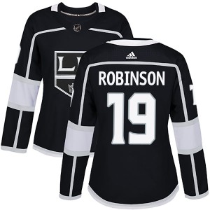 Women's Los Angeles Kings Larry Robinson Adidas Authentic Home Jersey - Black