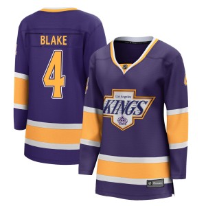 Women's Los Angeles Kings Rob Blake Fanatics Branded Breakaway 2020/21 Special Edition Jersey - Purple