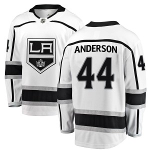 Youth Los Angeles Kings Mikey Anderson Fanatics Branded ized Breakaway Away Jersey - White