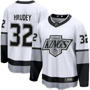 Youth Los Angeles Kings Kelly Hrudey Fanatics Branded Premier Breakaway Alternate Jersey - White