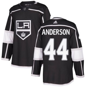 Youth Los Angeles Kings Mikey Anderson Adidas Authentic ized Home Jersey - Black