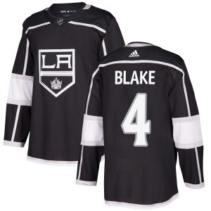 Youth Los Angeles Kings Rob Blake Adidas Authentic Home Jersey - Black