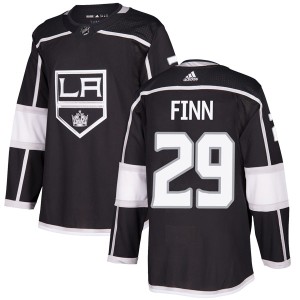 Youth Los Angeles Kings Steven Finn Adidas Authentic Home Jersey - Black