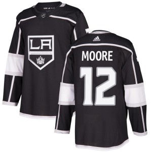 Youth Los Angeles Kings Trevor Moore Adidas Authentic Home Jersey - Black
