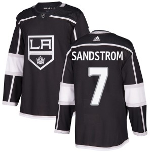 Youth Los Angeles Kings Tomas Sandstrom Adidas Authentic Home Jersey - Black