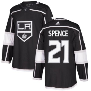 Youth Los Angeles Kings Jordan Spence Adidas Authentic Home Jersey - Black