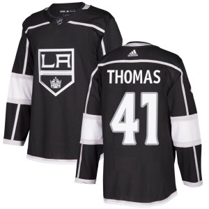Youth Los Angeles Kings Akil Thomas Adidas Authentic Home Jersey - Black