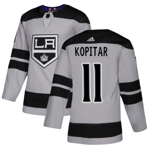 Youth Los Angeles Kings Anze Kopitar Adidas Authentic Alternate Jersey - Gray