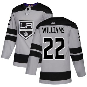 Youth Los Angeles Kings Tiger Williams Adidas Authentic Alternate Jersey - Gray