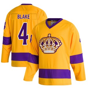 Youth Los Angeles Kings Rob Blake Adidas Authentic Classics Jersey - Gold