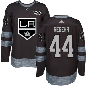 Men's Los Angeles Kings Robyn Regehr Authentic 1917-2017 100th Anniversary Jersey - Black
