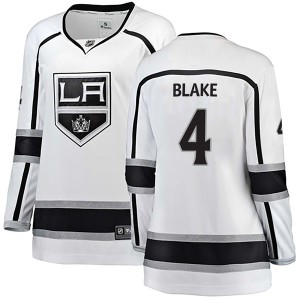 Women's Los Angeles Kings Rob Blake Fanatics Branded Breakaway Away Jersey - White
