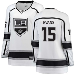 Women's Los Angeles Kings Daryl Evans Fanatics Branded Breakaway Away Jersey - White