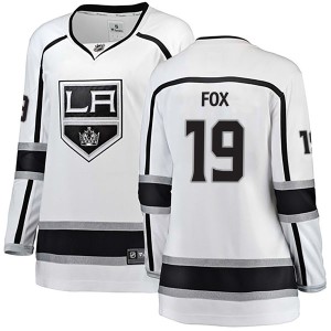 Women's Los Angeles Kings Jim Fox Fanatics Branded Breakaway Away Jersey - White
