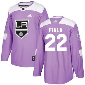 Men's Los Angeles Kings Kevin Fiala Adidas Authentic Fights Cancer Practice Jersey - Purple