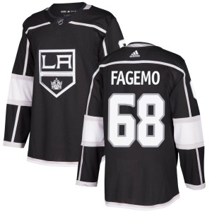 Men's Los Angeles Kings Samuel Fagemo Adidas Authentic Home Jersey - Black