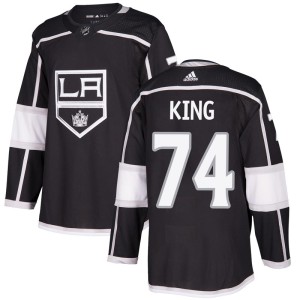 Men's Los Angeles Kings Dwight King Adidas Authentic Home Jersey - Black