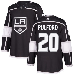 Men's Los Angeles Kings Bob Pulford Adidas Authentic Home Jersey - Black