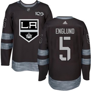 Youth Los Angeles Kings Andreas Englund Authentic 1917-2017 100th Anniversary Jersey - Black