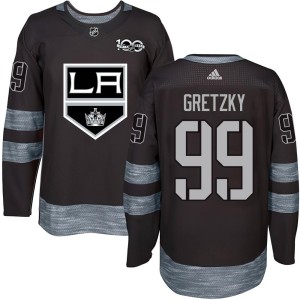 Youth Los Angeles Kings Wayne Gretzky Authentic 1917-2017 100th Anniversary Jersey - Black