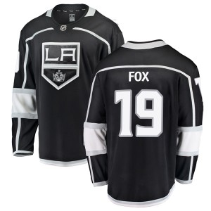 Men's Los Angeles Kings Jim Fox Fanatics Branded Breakaway Home Jersey - Black