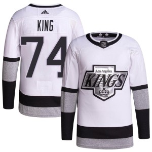 Men's Los Angeles Kings Dwight King Adidas Authentic 2021/22 Alternate Primegreen Pro Player Jersey - White