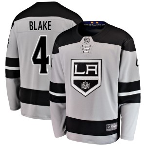 Men's Los Angeles Kings Rob Blake Fanatics Branded Breakaway Alternate Jersey - Gray