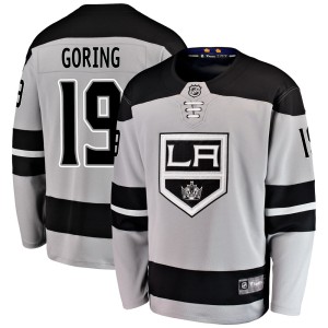 Men's Los Angeles Kings Butch Goring Fanatics Branded Breakaway Alternate Jersey - Gray