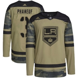 Men's Los Angeles Kings Dion Phaneuf Adidas Authentic Military Appreciation Practice Jersey - Camo